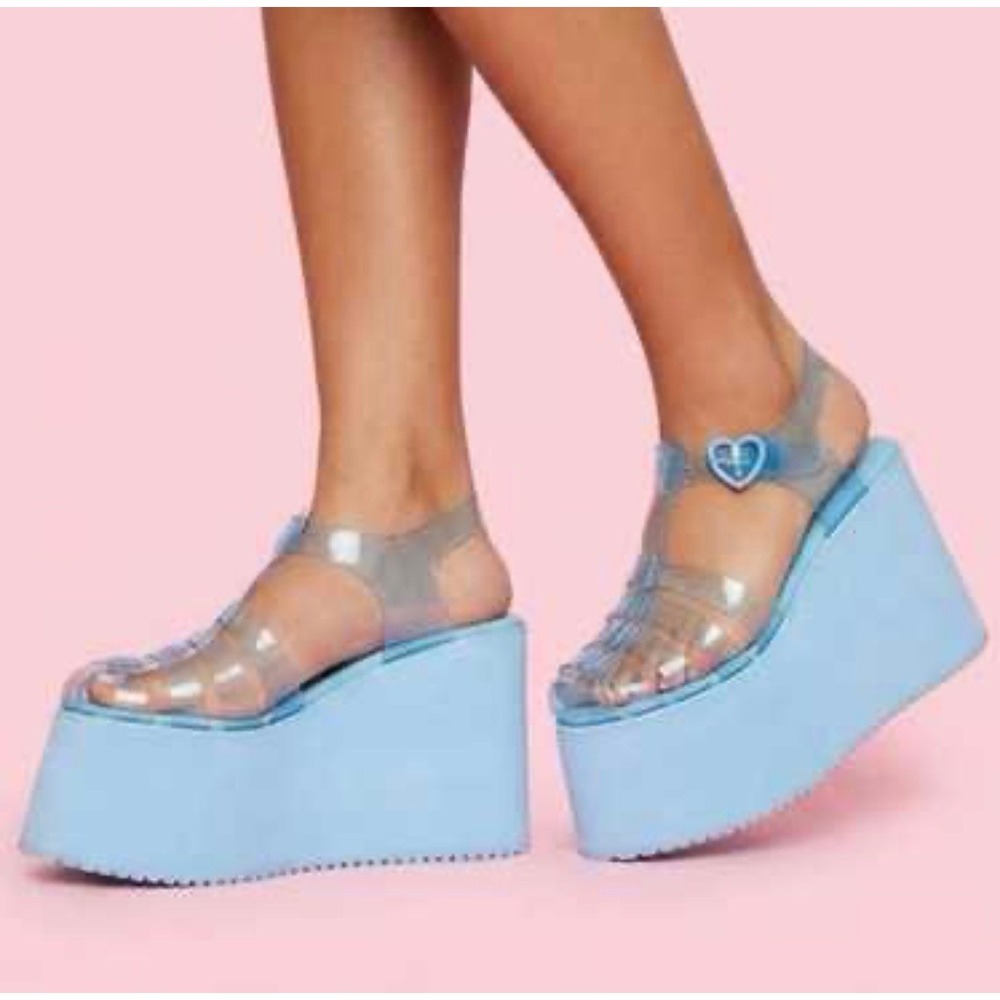 Sugar Thrillz "Sugar Rush" Platform Jelly Sandals